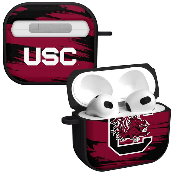 South Carolina Gamecocks Paint Stripe HDX Case Cover Compatible with Apple AirPods Gen 3 by Affinity Bands