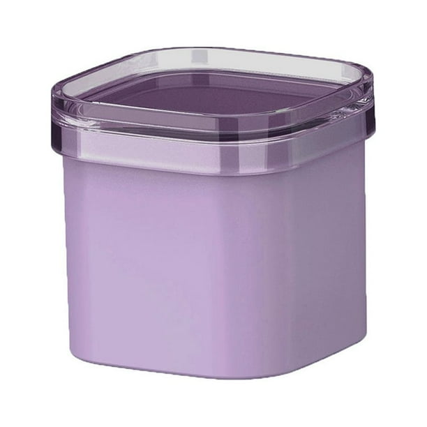 Molde para Cubitos de Hielo Wosthever Silicona Apilable Tapa Caja de Almacenamiento Color Púrpura