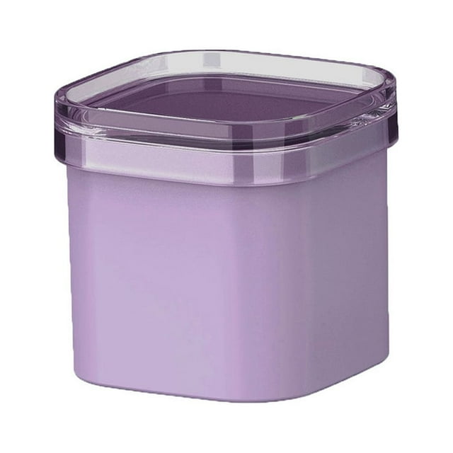 Shengyu 1/2/3 Ice Cube Mould Maker Lid Storage Box Bar Kitchen Drink Silicone Stackable Ice-making Capacity Container Self-Assembly Party Purple 1 Pc