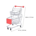 thumbnail image 2 of UPGRATOR Chariot Mini Chariot Panier de Rangement Rouge ABS pour Moderne 1 Ensemble, 2 of 6