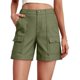 thumbnail image 1 of MKLEKYY Pijama Corto Para Mujer, Pantalones Cortos Cargo Holgados E Informales Con Cintura Elástica, Corte Relajado Y 6 Bolsillos., 1 of 4