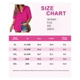 thumbnail image 7 of TIYOMI Ladies Plus Size Cotton Shirts Pink Short Sleeve 4X Collared Tops Solid Shirts Casual Button Down Tee Summer Loose Fit Blouse 4XL 24W 26W, 7 of 7