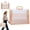 Orange, variant on Plastic Expanding File Folder with Handle and Snap Closure Portable Transparent Envelope Document Folder Large Waterproof File Wallet Organizer Box for Letter Office Home