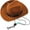 Coffee, variant on Woolen Fabric Mini Western Cowboy Pet Hat Sunshade Detachable for Dog Cat Birthday Party