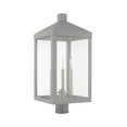 thumbnail image 6 of Livex Lighting - Nyack - 3 Light Outdoor Post Top Lantern in Mid Century Modern, 6 of 7