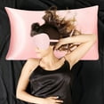 thumbnail image 2 of Unique Bargains 2-Pack Silk Pillowcase Eye Cover Set Pink Tie Queen, 2 of 8
