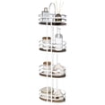 thumbnail image 1 of Mueble Para Baño Estantería Almacenamiento Para Baño de 4 Niveles Organizador De Baño Metalico Blanco Mate con Madera Acacia, 1 of 11