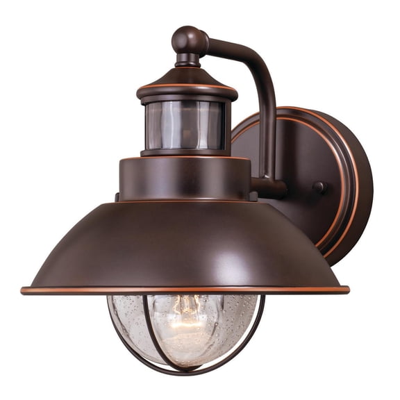 Coastal Outdoor Wall Light Motion Sensor Dusk to Dawn Bronze Finish
