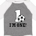 thumbnail image 4 of Inktastic First Birthday Soccer 1 Year Old Boys or Girls Long Sleeve Baby Bodysuit, 4 of 5