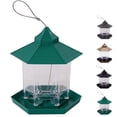 thumbnail image 1 of Comedero para pájaros colgante con forma hexagonal, resistente al agua, para atraer pájaros, decoración de jardín, 1 of 9