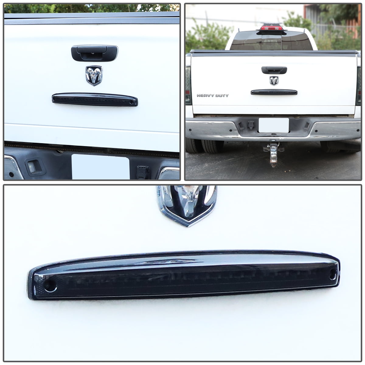 DNA Motoring TGL-DRAM03-LED-BK-SM-L Sequential Chasing LED Tail Gate Third 3rd Brake Light Lamp Bar