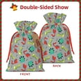 thumbnail image 2 of Naloa Cute Dinosaur Drawstring Christmas Bags, 3D Xmas Gift Bags, Christmas Wrapping Bags, Xmas Goodie Bags, Treat Pouch Bags, Party Favor Bags-Medium, 2 of 9