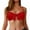 Red, variant on Huowey Bandeau Bikini Tops For Women Strapless Swimsuit Tops Bathing Suit Tops With Shoulder Straps Bohemian Bathing Suit Honeymoon Cruise Trendy Wear
