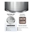 thumbnail image 3 of Stainless Steel Kids Plates 4 Packs,9Inch Portion Control Plate Divided Plates for Adults Bariatric Weight Loss Diabetic, 3 of 8