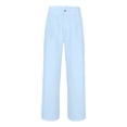 thumbnail image 7 of Men's Khaki Classic Fit Pleat Front Dress Pant Light Blue L, 7 of 7