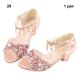 thumbnail image 5 of Sonducket Zapatos de bailarina para niñas, zapatos con purpurina para niños, cuñas de Ballet, zapatos de fiesta, sandalias navideñas de Calzado Rosa 29/19cm, 5 of 6