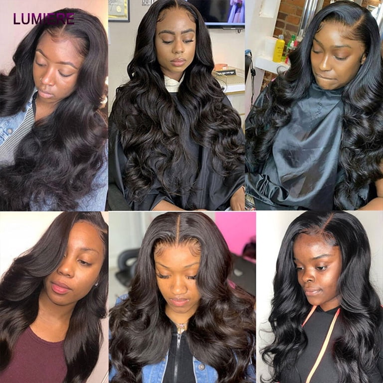 Lumiere Brazilian body Wave Lace Closure Human Hair Wigs 4×4  display picture 1