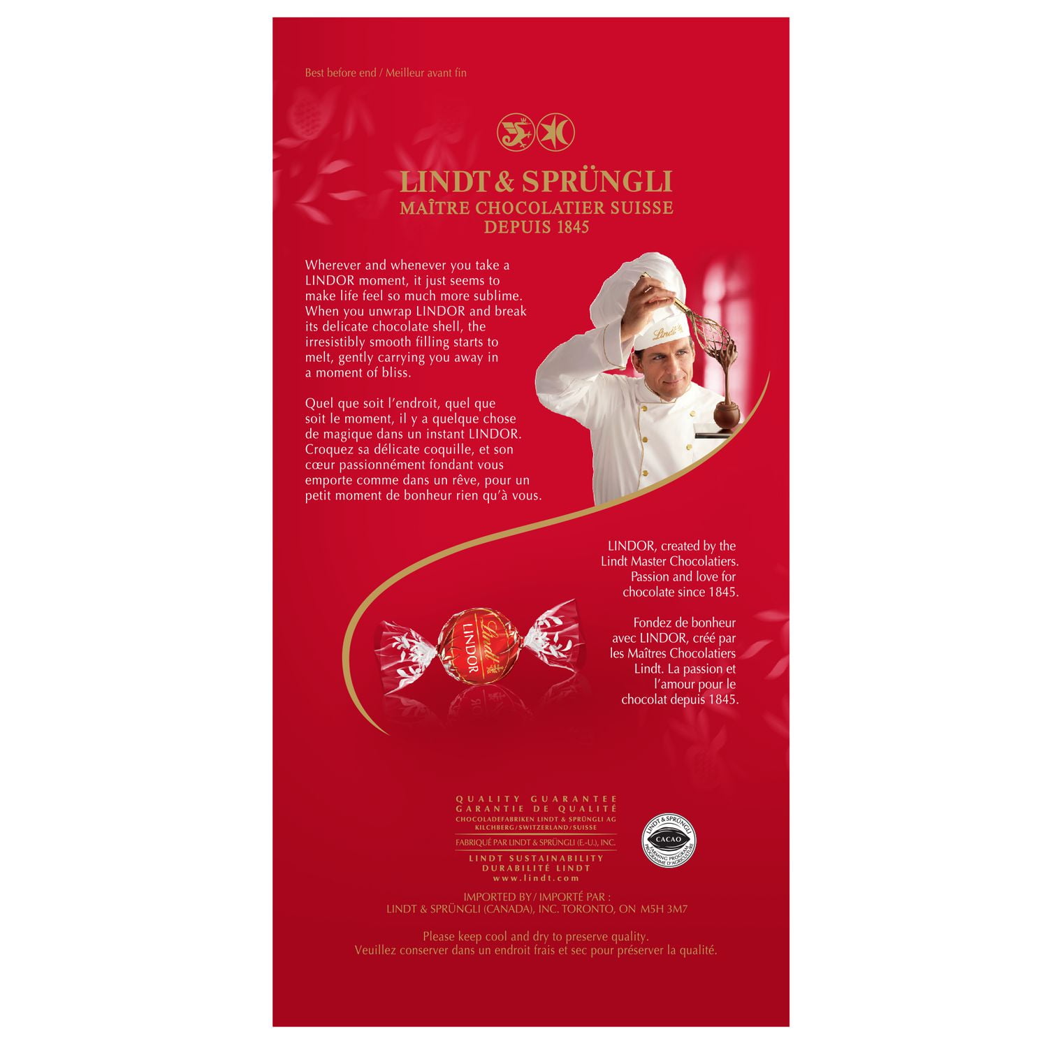 Lindt Lindor Milk Chocolate Truffles 240 Gram Bag Walmart Canada