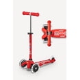 thumbnail image 3 of Micro Mini Deluxe LED 3-Wheel Kick Scooter with Adjustable Handlebar and Light-Up Wheels for Toddlers and Preschoolers, Ages 2-5, 3 of 6