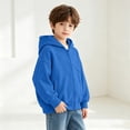 thumbnail image 4 of QTBIUQ Kids Hoodies Sweatshirt Pockets Zip up Drop Shoulder Warm Winter Sweatshirts, 4 of 9