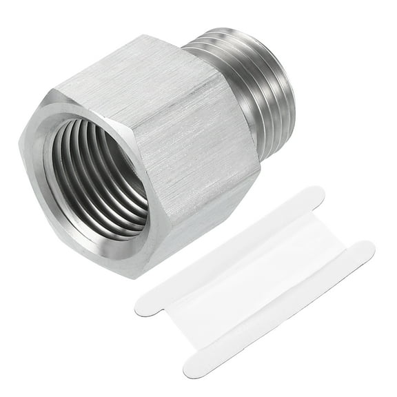 Pipe Fitting Reducing Adapter, G1/2" x 1/2" NPT Reducer Connector, Silver