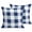 Blue, variant on Throw Pillow Covers 18x18 Inch Set of 2 Brown White Buffalo Plaid Decorative Pillows Cushion Case Soft Square Pillowcases Classic Checked Throw Pillows for Couch Sofa Bed Chair Home Decor