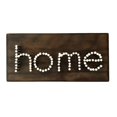 thumbnail image 1 of Eangee Home Design m1021 Maison avec des Lettres Blanches & Fond Brun Décor Mural, 1 of 1