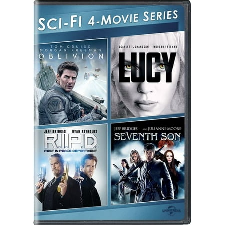 Sci-Fi 4-Movie Series (Oblivion / Lucy / R.I.P.D. / Seventh Son) (Best Sci Fi Writers Today)