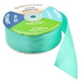 thumbnail image 2 of Aqua Satin Ribbon 1 1/2 Inch 50 Yard Roll for Gift Wrapping, Weddings, Hair, Dresses, Blanket Edging, Crafts, Bows, Ornaments; by Mandala Crafts, 2 of 4