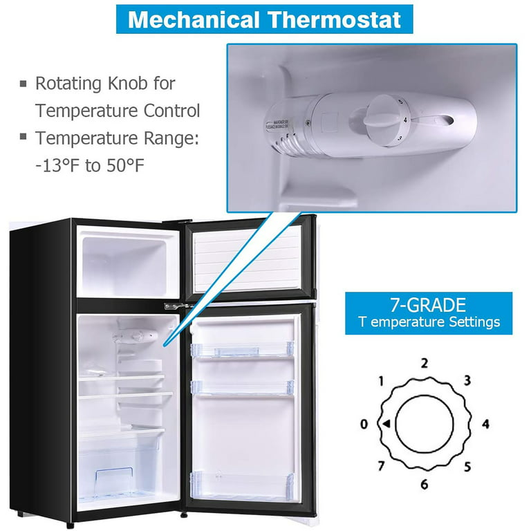 Costway 3.5 Cubic Feet Chest Freezer with Adjustable Temperature Controls