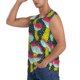 thumbnail image 3 of Fotbe Green Mushroom Men's Camiseta sin Mangas Estampada para Hombres, Playera Casual para Gimnasio, Entrenamiento, Playa-Large, 3 of 7