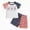 R415-Blue, variant on NOLDARES 4th of July Baby Boy Outfit Short Sleeve T-Shirt and Elastic Waist Shorts with Pockets 2Pcs Summer Clothes American Flag Print(Blue,6-12 M)