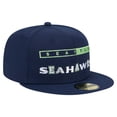 thumbnail image 3 of Men's New Era College Navy Seattle Seahawks Ransom 59FIFTY Fitted Hat, 3 of 5