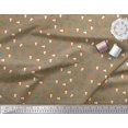 thumbnail image 2 of Soimoi Polyester Crepe Fabric Brush Stroke & Salt Bottle Cartoon Decor Fabric Printed Yard 52 Inch Wide, 2 of 3