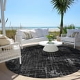 thumbnail image 6 of Addison Rugs Chantille Indoor/Outdoor Transitional Squares Charcoal Washable Round Rug, 8' x 8', 6 of 6