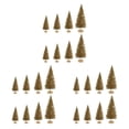 thumbnail image 2 of Wosthever Mini árbol de Navidad para el hogar, oficina, mesa, mini árbol, adorno con base redonda, decoración navideña, dorado Type1 NO1, 2 of 6