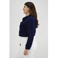 thumbnail image 2 of Chamarra corta Roman Fashion /Tallas Extras, 18048 (Azul marino) azul marino 40 Roman Fashion CH-GR-18048-MARINO, 2 of 7