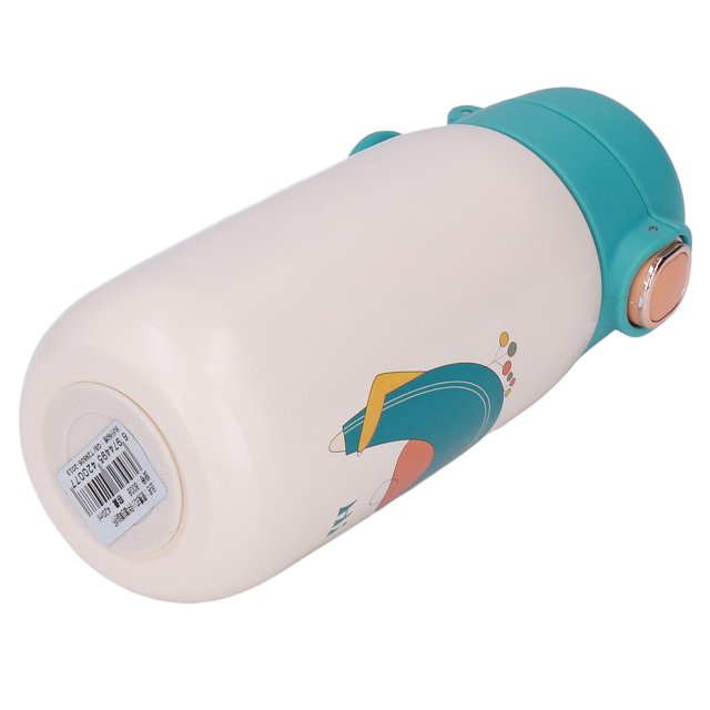 Botella De Agua Frasco De Vacío Para Ni?os Botella De Vacío Botella De Agua De Acero Inoxidable Ni?os Viaje Portátil Patrón De Dibujos Animados Lindo Frasco De Vacío Regalo