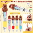 thumbnail image 2 of Bolígrafos Sayglossy con forma de capibara multicolor, 4 en 1, paquete de 24, 2 of 7