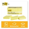 thumbnail image 3 of Post-it Original Pads in Canary Yellow, 1.38" x 1.88", 100 Sheets Per Pad, 12 Pads Per Pack, 3 of 5