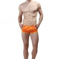 thumbnail image 5 of Lycaql Swim Briefs for Men Mens Breathable Swim Trunks Pants Swimwear Shorts Slim Wear Swimsuit Briefs(Orange,M), 5 of 5