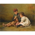 thumbnail image 2 of Karl Witkowski 18x15 Black Ornate Wood Framed Double Matted Museum Art Print Titled - Dividing the Spoils (1901), 2 of 5