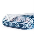 thumbnail image 2 of Somerset Home 50x60-inch Fleece/Sherpa Throw Blanket for Adult- Blue Snowflakes, 2 of 3