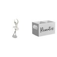 thumbnail image 1 of Figura de bailarina moderna, escultura artística y soporte retro de madera para control remoto de TV. Adorno creativo de escritorio para dormitorio, c, 1 of 8