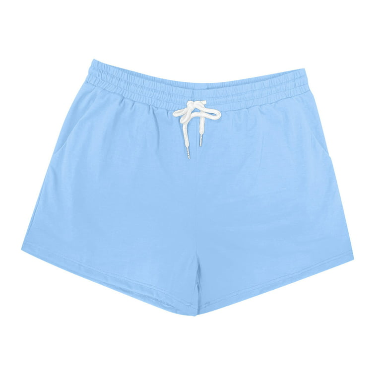 Blue Leggings for Womens Sweat Shorts Casual Summer Comfy Athletic Shorts  Elastic Running Shorts Womens Sweatpants
