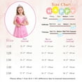 thumbnail image 6 of KAWELL Good Witch Glinda Costume Pink Princess Dresses Halloween Costumes Witch Dress with Star Crown Wand Gloves, 6 of 8