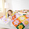 thumbnail image 4 of Feelyou Chic Blossoms Flower Bedding Comforter Set, Cartoon Floral Twin Comforter Sets, Teens Kids Girls Women Reversible Bedding Set, Breathable Home Decor, 2-Piece, 4 of 8