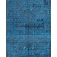 thumbnail image 1 of Ahgly Company Machine Washable Indoor Rectangle Abstract Blue Dress Blue Area Rugs, 3' x 5', 1 of 7