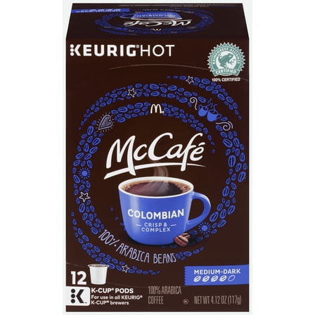 McCafe Colombian Coffee K-Cup Pods, Caffeinated, 12 Ct - 4.12 oz Box