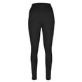 thumbnail image 5 of Gym Leggings with Pockets for Women Stretch Active Yoga Pants Compression Tummy Control Leggings Buttery Soft Tights Black S, 5 of 6
